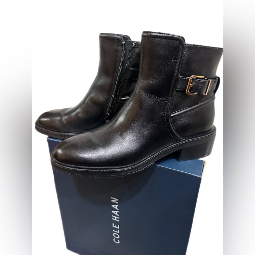 Cole Haan Silvana Black Ankle Boots